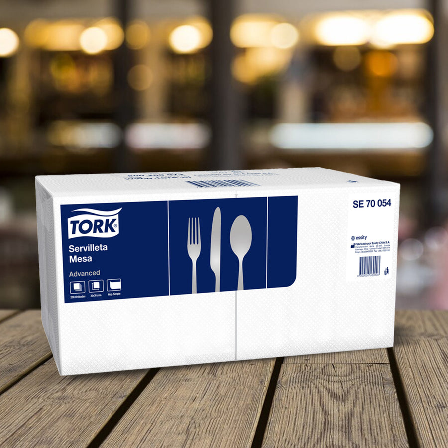 Servilleta de Mesa Tork - 12 Paquetes de 200 Servilletas Por Caja