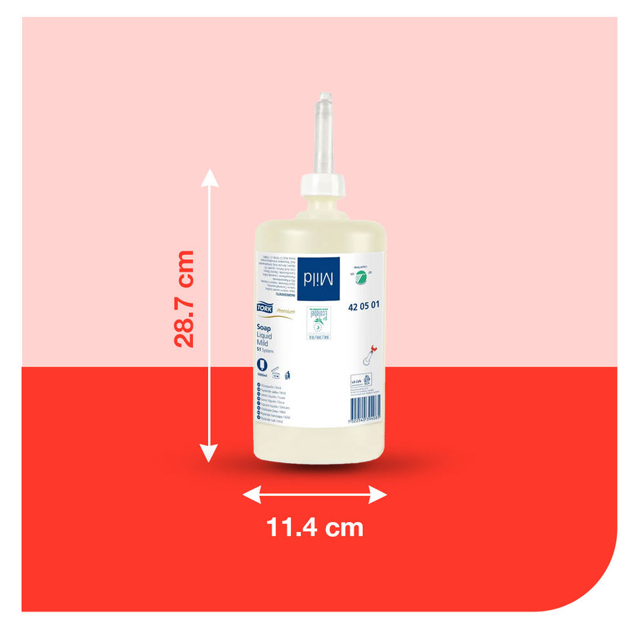 Jabón Lí­quido Suave Tork Lí­nea Elevation 6 Botellas de 1000 ml