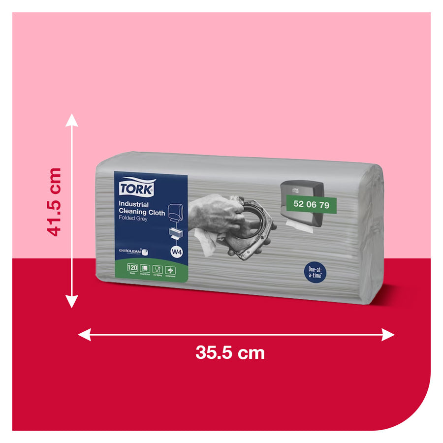 Paño de Limpieza Industrial Wipe Tork 4 paq de 120 Paños