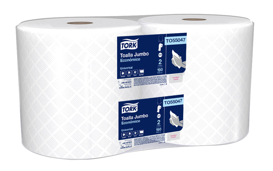 Toalla Jumbo Tork® Económico 2 rollos x 190 mts.